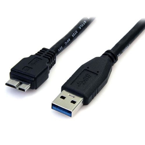 StarTech.com USB3AUB50CMB USB cable USB 3.2 Gen 1 (3.1 Gen 1) 19.7" (0.5 m) USB A Micro-USB B Black