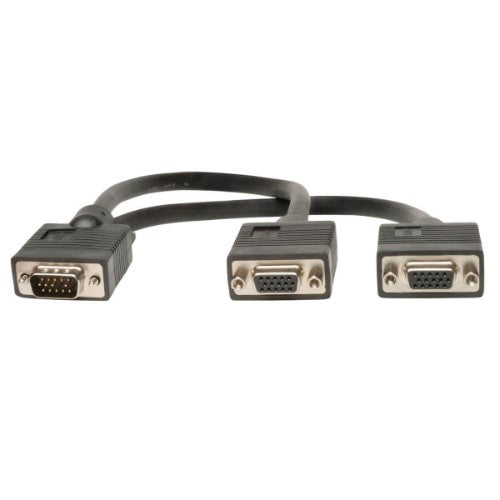 Tripp Lite P516-001 VGA cable 11.8" (0.3 m) VGA (D-Sub) 2 x VGA (D-Sub) Black