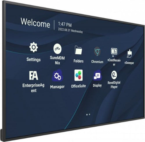 Viewsonic CDE4330 signage display 43" Wi-Fi 450 cd/m² 4K Ultra HD Black Built-in processor Android 11