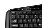 Adesso Tru-Form 4500 keyboard Universal RF Wireless QWERTY US English Black