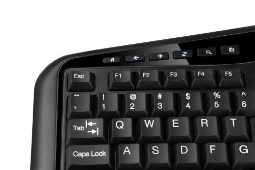 Adesso Tru-Form 4500 keyboard Universal RF Wireless QWERTY US English Black
