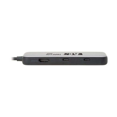 Eaton U444-06N-H4MUC3 interface hub USB Type-C 10000 Mbit/s Black, Gray