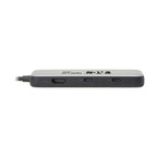 Eaton U444-06N-H4MUC3 interface hub USB Type-C 10000 Mbit/s Black, Gray