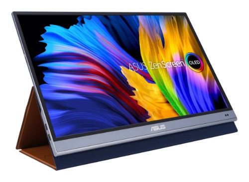 ASUS ZenScreen OLED MQ16AH computer monitor 15.6" 1920 x 1080 pixels Full HD Gray