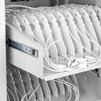 Rocstor VT0018-S1 portable device management cart/cabinet Black, Silver