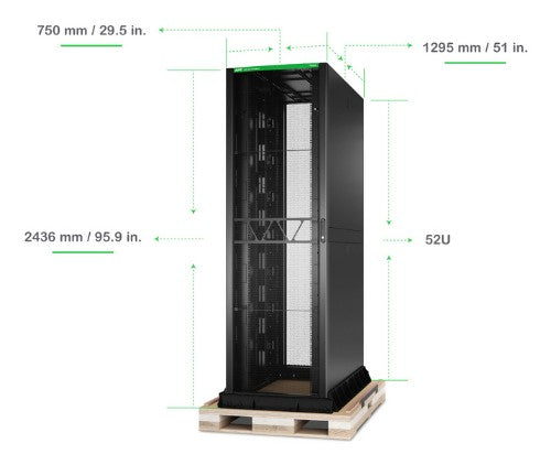APC AR9558SPB2 rack cabinet 52U Freestanding rack Black