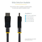 StarTech.com DISPL2M DisplayPort cable 78.7" (2 m) Black