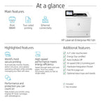 HP LaserJet Enterprise M611dn Black and white Printer, Ethernet Only; Duplex