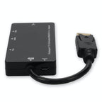 AddOn Networks DP2VGAA-AA video cable adapter 7.87" (0.2 m) DisplayPort VGA + HDMI + DVI Black