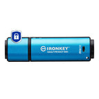 Kingston Technology IronKey Vault Privacy 50 USB flash drive 256 GB USB Type-C 3.2 Gen 1 (3.1 Gen 1) Black, Blue