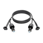 Tripp Lite USB-A Male to USB-A Male Cable, SuperSpeed, 3.0/3.1, Industrial, IP67, Shielded, 1.83 m