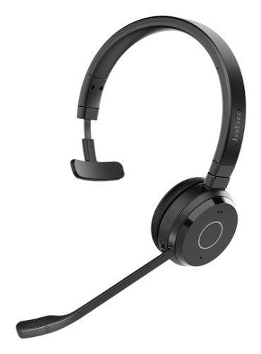 Jabra Evolve 65 TE Headset Wireless Head-band Office/Call center Bluetooth Black