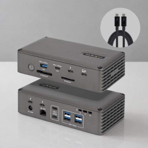 StarTech.com 183N-TB5USB4DOCK laptop dock/port replicator Wired Thunderbolt 5 Gray