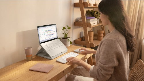 Logitech 920-011238 mobile device keyboard QWERTY English Bluetooth Gray, Violet, White