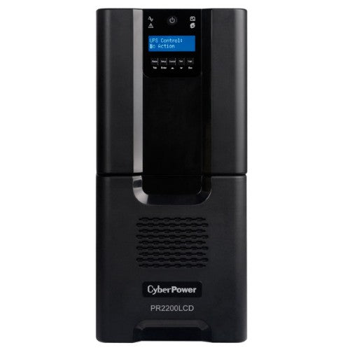 CyberPower PR2200LCD uninterruptible power supply (UPS) Line-Interactive 2.2 kVA 1980 W 10 AC outlet(s)