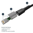 StarTech.com RUSBLTMM1MB lightning cable 39.4" (1 m) Black