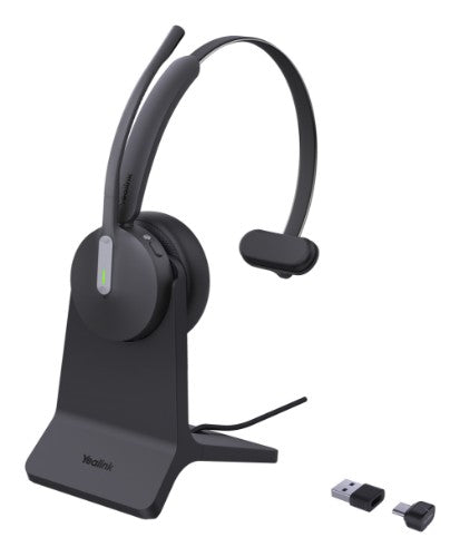 Yealink BH70 Mono with Stand Teams Headset Wireless Head-band Office/Call center USB Type-A Bluetooth Charging stand Black