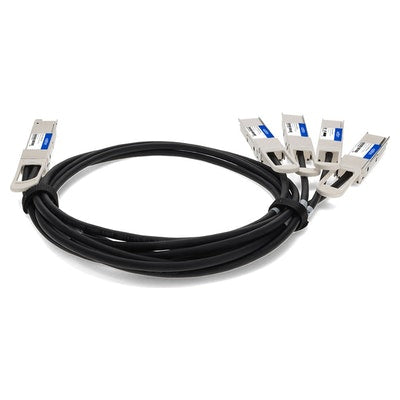 AddOn Networks CAB-D-4Q-400G-1M-AO InfiniBand/fibre optic cable 39.4" (1 m) 4xQSFP56 Black, Silver