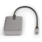 StarTech.com HB31C3A1CDPPD3 interface hub USB 3.2 Gen 2 (3.1 Gen 2) Type-C 10000 Mbit/s Silver