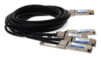AddOn Networks QDD-4QSFP56-400-CU1-5M-AO InfiniBand/fibre optic cable 59.1" (1.5 m) QSFP-DD 4x QSFP56 DAC Black, Stainless steel