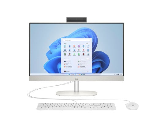HP All-in-One 24-cr0210 PC AMD Athlon Silver 23.8" 1920 x 1080 pixels 8 GB LPDDR5-SDRAM White