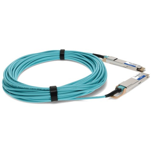 AddOn Networks QDD-400-AOC30M-AO InfiniBand/fibre optic cable 1181.1" (30 m) QSFP-DD DAC Aqua color