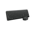 Logitech MK250 Compact Bluetooth Wireless Combo keyboard Mouse included Universal RF Wireless + Bluetooth QWERTY US English Graphite