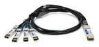 AddOn Networks ADD-Q28ALS28IN-P2M InfiniBand/fibre optic cable 78.7" (2 m) QSFP28 4x SFP28 DAC Black, Stainless steel