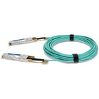 AddOn Networks QSFP-OTU4-AOC1M-AO InfiniBand/fibre optic cable 39.4" (1 m) QSFP28 Turquoise