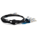 AddOn Networks DAC-Q28-4SFP28-25G-0-5M-AO InfiniBand/fibre optic cable 19.7" (0.5 m) QSFP28 4x SFP28 Black