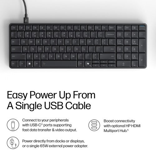HP EliteBoard G1a Next Gen AI PC Wolf Pro Security Edition PRO 350 32 GB DDR5-SDRAM Windows 11 Pro Black