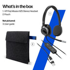 HP Poly Mission 625 Stereo USB Wired Headset (Bulk)