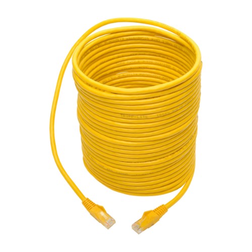Tripp Lite N201-035-YW networking cable Yellow 421.3" (10.7 m) Cat6 U/UTP (UTP)
