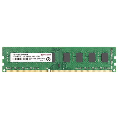 Transcend 8GB DDR3L 1600MHz memory module 1 x 8 GB