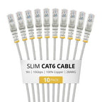 StarTech.com N6PAT9INGRS10PK networking cable Gray 8.98" (0.228 m) Cat6 U/UTP (UTP)