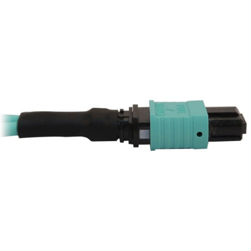 Tripp Lite N844B-LOOP-12F InfiniBand/fibre optic cable 3.94" (0.1 m) MPO/MTP OFNR Aqua color, Black