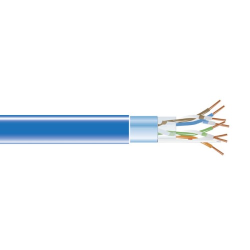 Black Box CAT5E SHIELDED 350-MHZ SOLID BULK CABLE networking cable Blue 12000" (304.8 m) U/FTP (STP)