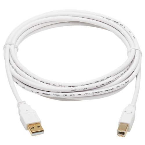 Tripp Lite U022AB-010-WH USB cable USB 2.0 120.1" (3.05 m) USB A USB B White