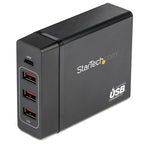 StarTech.com DCH1C3A mobile device charger Universal Black AC Indoor