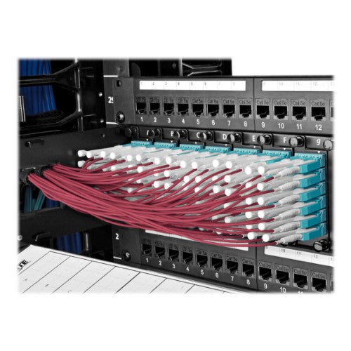 Tripp Lite N821-02M-MG-T InfiniBand/fibre optic cable 78.7" (2 m) 2x LC Magenta, Turquoise, White