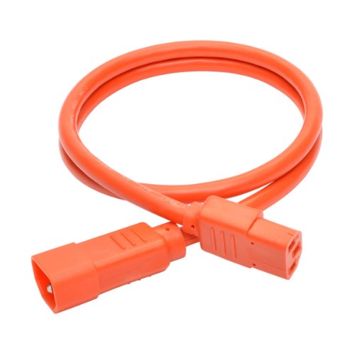 Tripp Lite P005-003-AOR power cable Orange 35.4" (0.9 m) C14 coupler C13 coupler