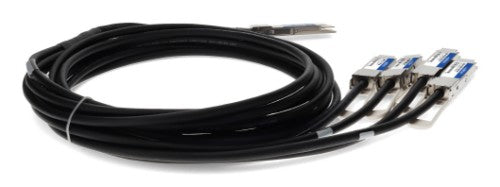 AddOn Networks QDD-4ZQ100-CU3M-AO InfiniBand/fibre optic cable 118.1" (3 m) QSFP-DD 4x QSFP56 DAC Black, Stainless steel