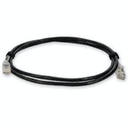 AddOn Networks ADD-7FSLCAT6A-BK networking cable Black 83.9" (2.13 m) Cat6a U/UTP (UTP)