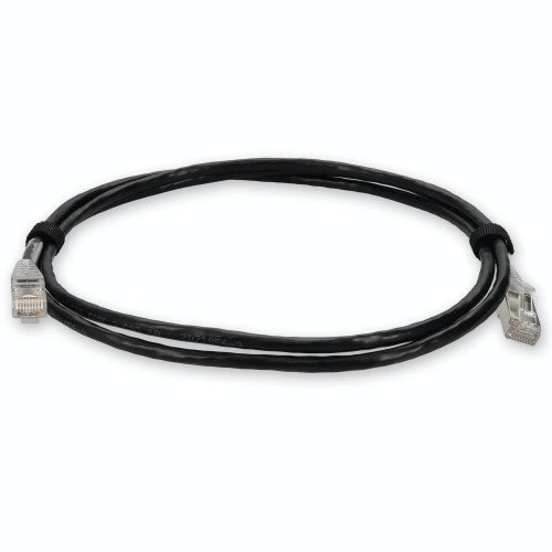 AddOn Networks ADD-7FSLCAT6A-BK networking cable Black 83.9" (2.13 m) Cat6a U/UTP (UTP)