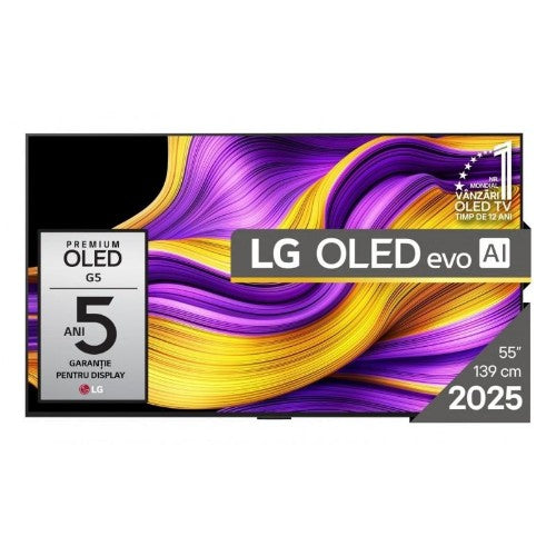 LG evo OL1C55G5WUA 55" Smart OLED TV - 4K UHDTV - Google Assistant, Alexa Supported - webOS 25 - Dolby Atmos, AI Sound