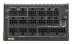 MSI MEG Ai1600T PCIE5 power supply unit 1600 W 24-pin ATX ATX Black