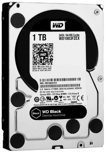 Western Digital Black internal hard drive 1 TB 7200 RPM 64 MB 3.5" Serial ATA III