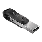 SanDisk SDIX60N-128G-AN6NE USB flash drive 128 GB USB Type-A / Lightning 3.2 Gen 1 (3.1 Gen 1) Black, Silver