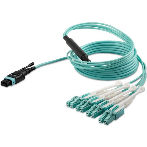 StarTech.com MPO8LCPL2M InfiniBand/fibre optic cable 78.7" (2 m) MPO/MTP 8x LC Aqua color