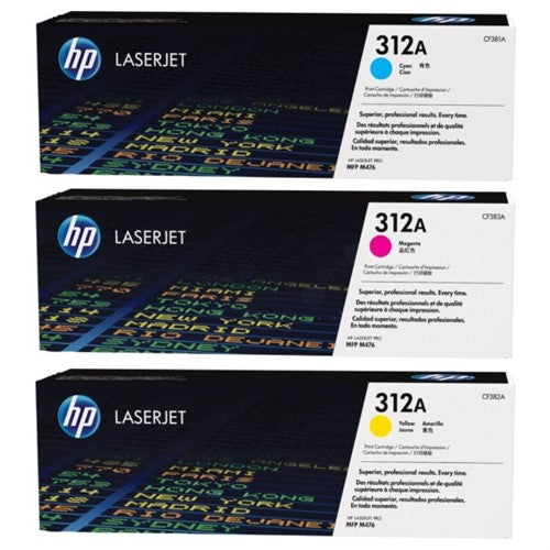 CF440AM (312A) Toner MultiPack, 2.7K pages, Pack qty 3